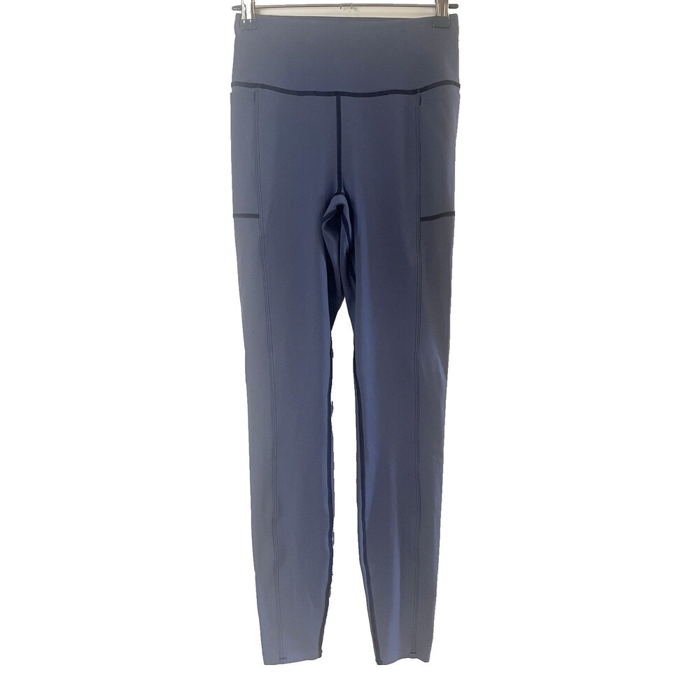 Travis Mathew Where it Counts Pocket Ponte Leggings Blue Womens XS